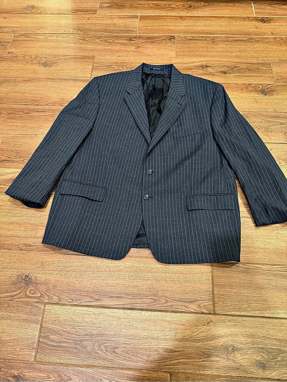 Vintage Chaps Ralph Lauren Men's Striped cashmere/ Wool Blend Sport Coat 50R